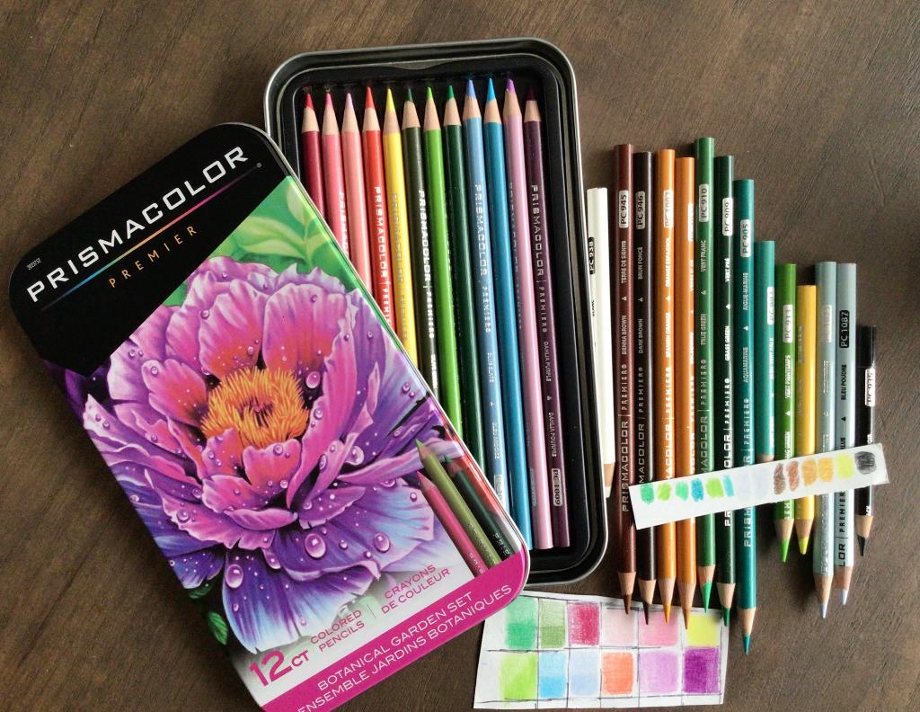 Prismacolor premier botanical garden set 12 + 14 losse, Ophalen of Verzenden, Zo goed als nieuw, Potlood of Stift