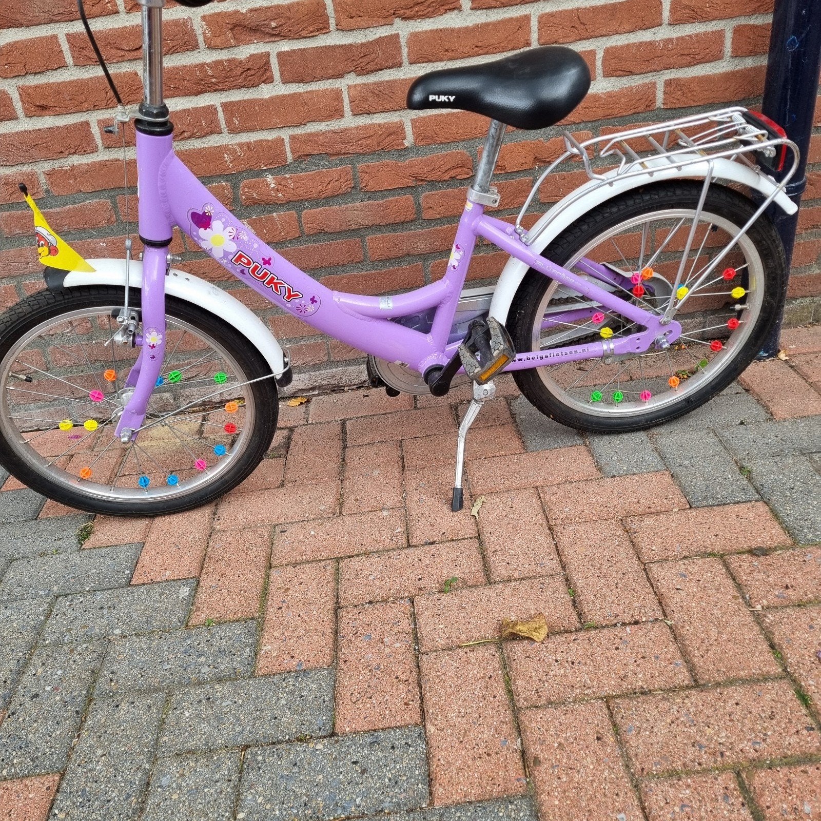 Puky kinderfiets 18 inch, paars, Ophalen, Gebruikt, 16 tot 20 inch, Puky