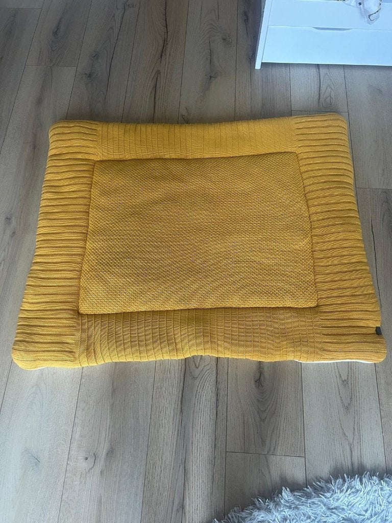 Okergeel boxkleed, merk Prenatal, Ophalen, Gebruikt, Rechthoekig, Boxkleed