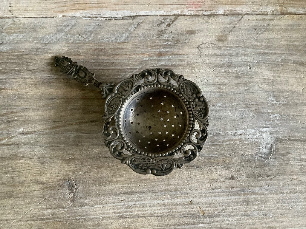 Vintage verzilverd theezeefje, Ophalen