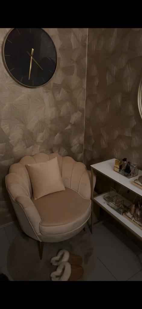 Fauteuil stoel zandkleur, Ophalen of Verzenden, Minder dan 10 m²