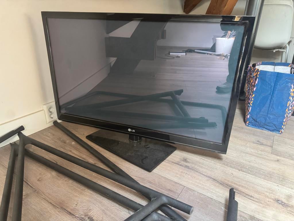 LG HD TV Zwart 42PJ350 - Goede staat, Ophalen, Gebruikt, 100 cm of meer, LG