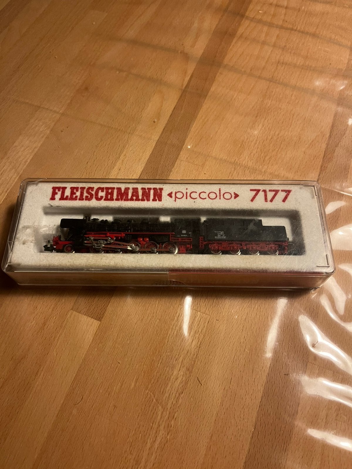Fleischmann 7177 N spoor stoomlocomotief met sleeptender, Fleischmann, Ophalen of Verzenden, Zo goed als nieuw, Analoog