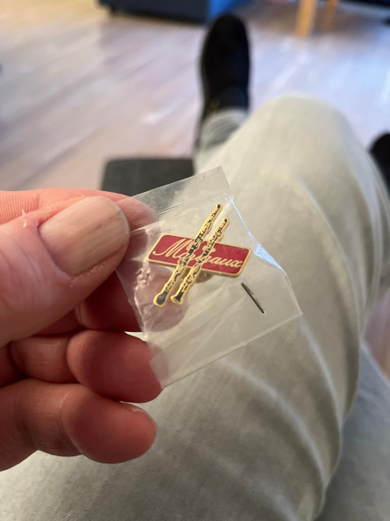 Maroaux Oboe Speldje - Muziekinstrument Pin, Dieren en Toebehoren