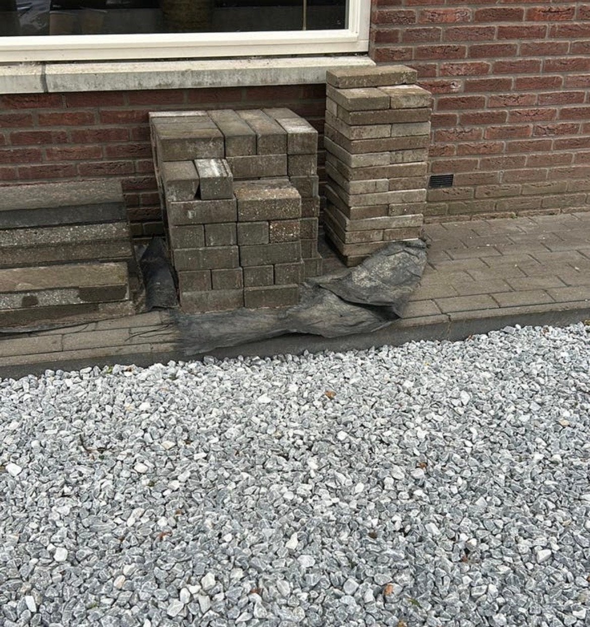 Natuursteen afdekstenen en diverse stenen, Ophalen, Gebruikt, Overige typen, Minder dan 5 m²
