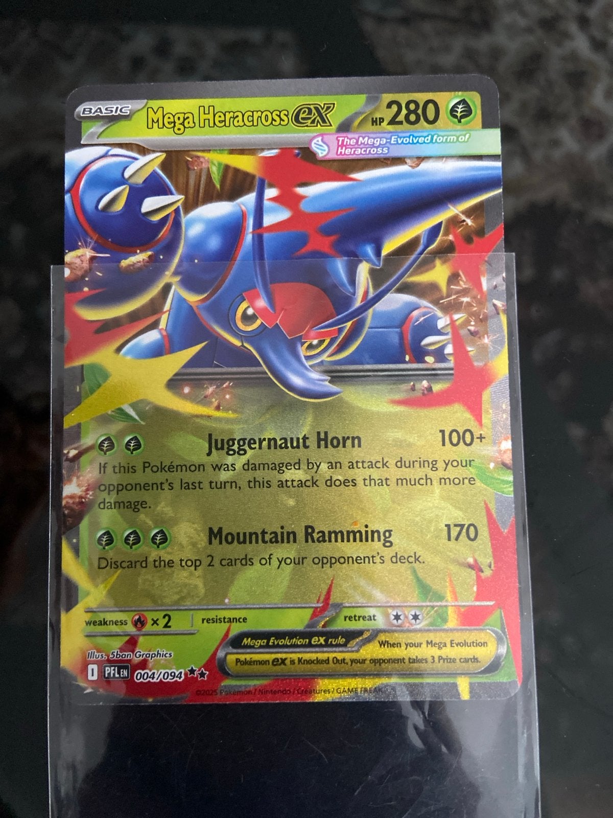 Mega Heracross EX Pokémon Kaart - Zeldzaam, Ophalen, Nieuw, Losse kaart