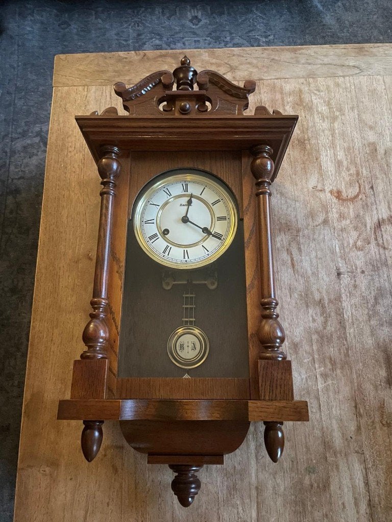 Hermle antieke wandklok., Antiek en Kunst, Ophalen of Verzenden