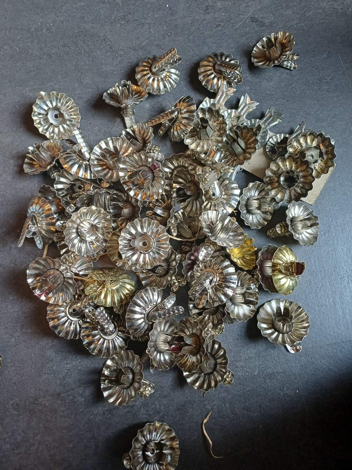 Vintage kaarsenhouders voor de kerstboom., Ophalen of Verzenden