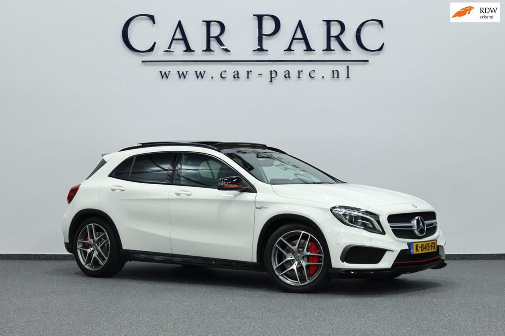 Mercedes-Benz GLA-klasse AMG 45 4MATIC Edition 1 LED/PANO/CA, Auto's, Gebruikt, Euro 6, 4 cilinders, Wit