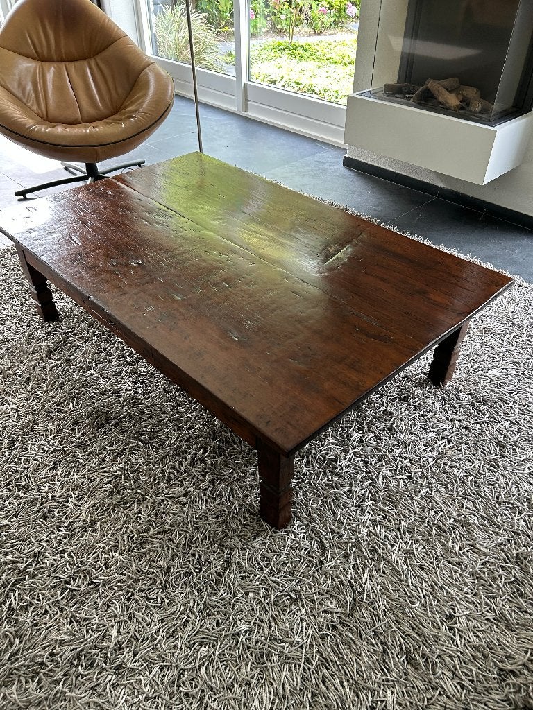 tafel, Huis en Inrichting, Tafels | Eettafels, Ophalen, 100 tot 150 cm, Koloniaal, Teakhout