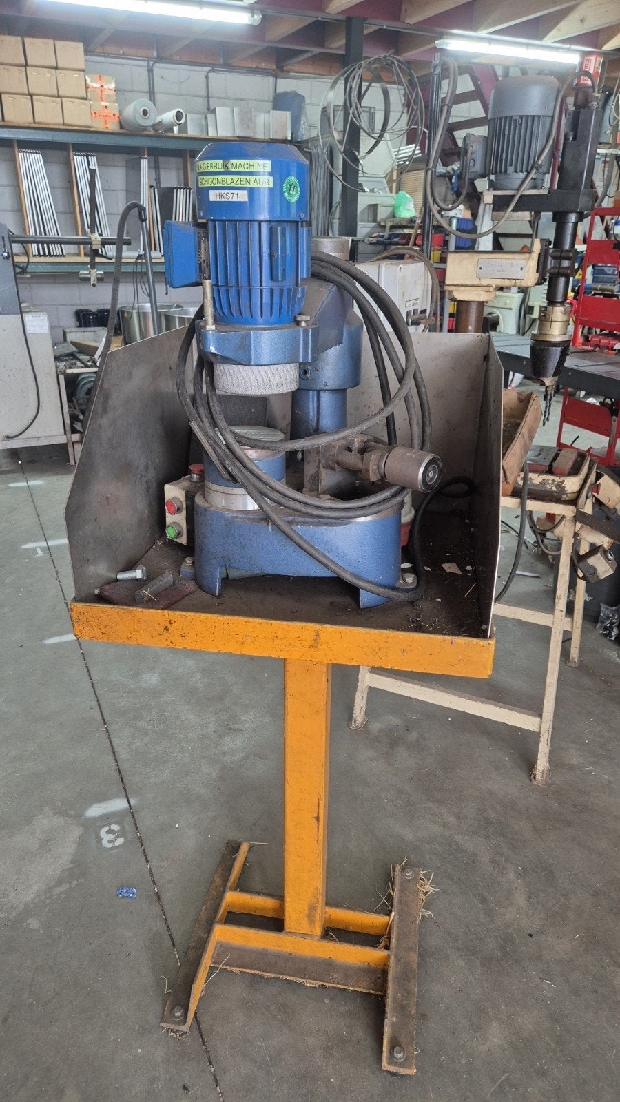 ponsen slijpmachine machine, Ophalen