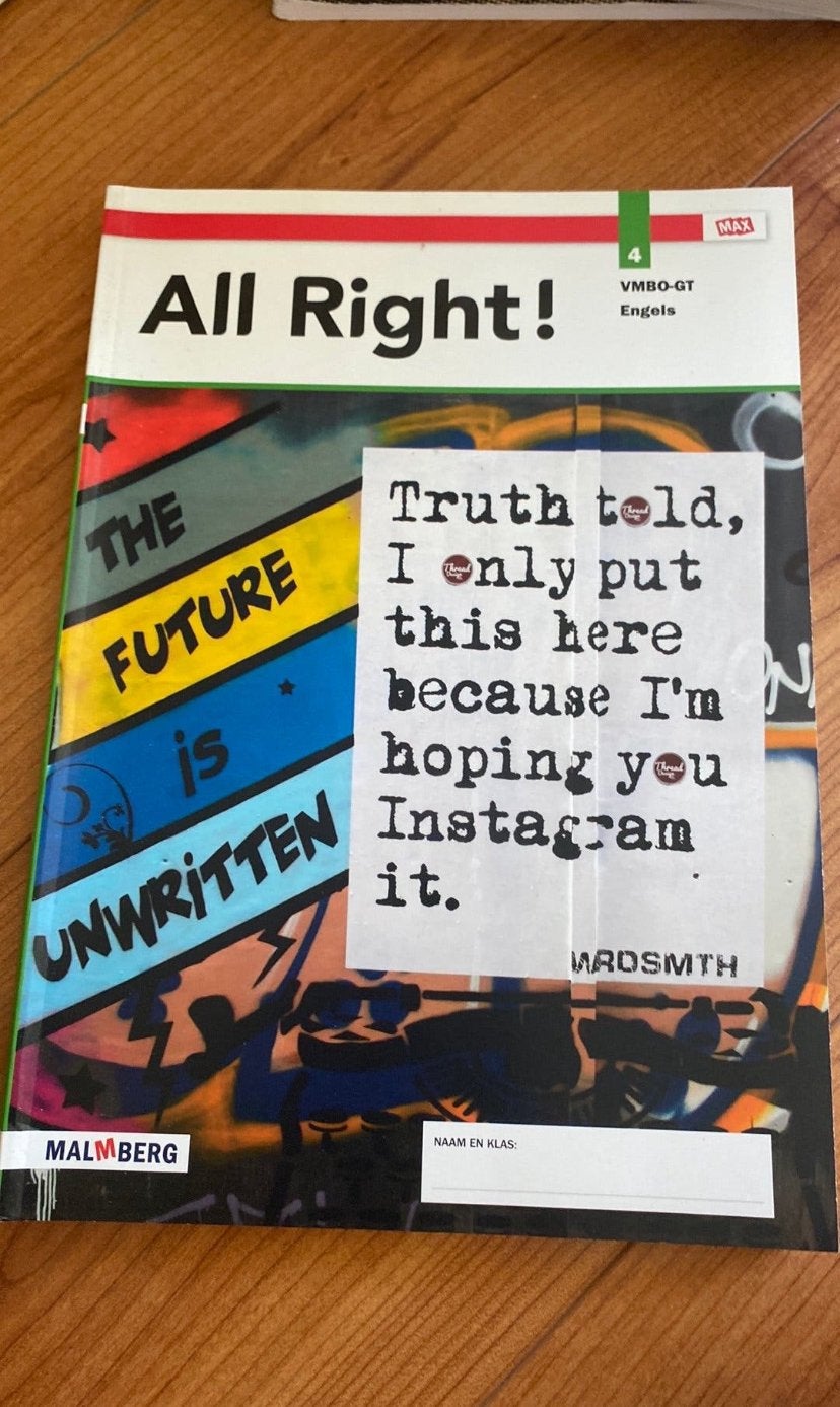 All Right! Engels – vmbo-gt 4 (malmberg), Boeken, Ophalen of Verzenden, VMBO, Engels