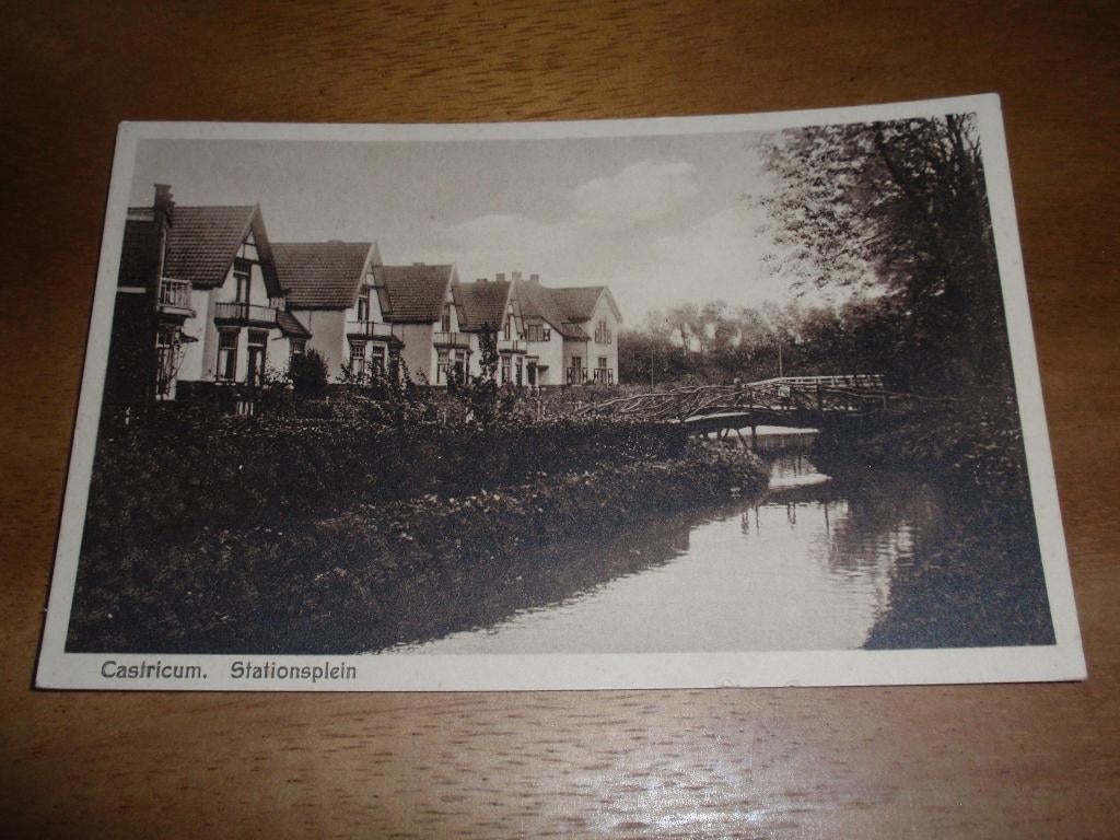 Castricum Stationsplein Uitg Nanne, Verzenden, 1920 tot 1940, Gelopen, Noord-Holland