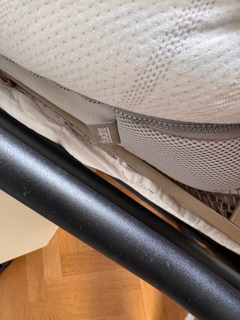 Auping Cresto Matras met Auping handverstelbare spiraalbodem, 90 cm, Eenpersoons, Wit, Ophalen of Verzenden