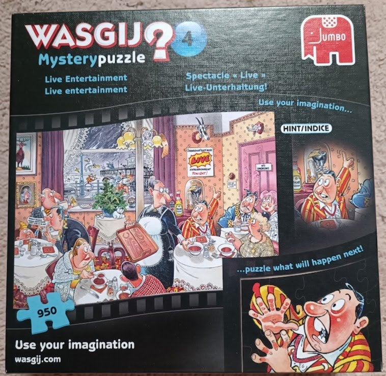 Puzzel Wasgij Mysterie – Live entertainment, Ophalen of Verzenden, 500 t/m 1500 stukjes, Zo goed als nieuw
