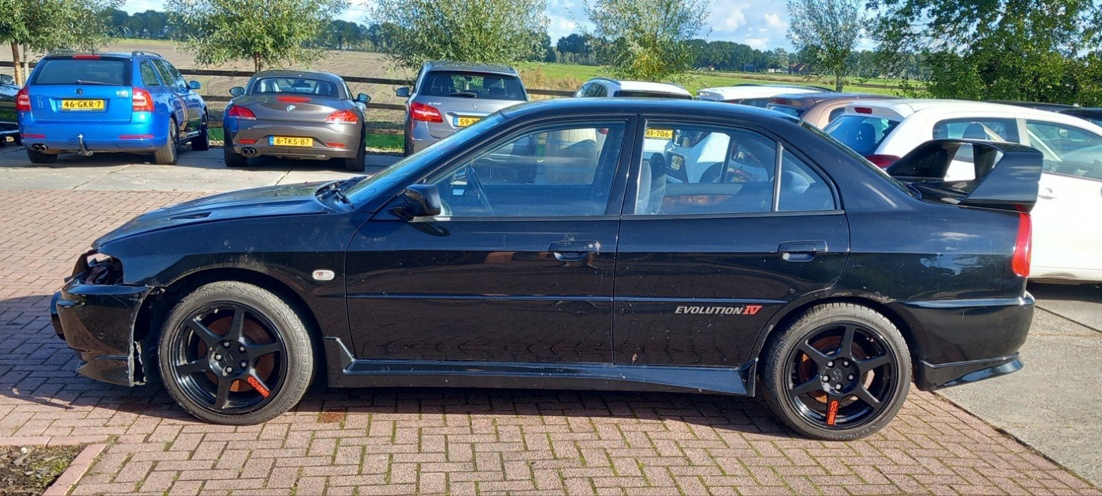 Mitsubischi  Lancer  EVO 4, Ophalen, Overige carrosserieën, Zwart, Handgeschakeld