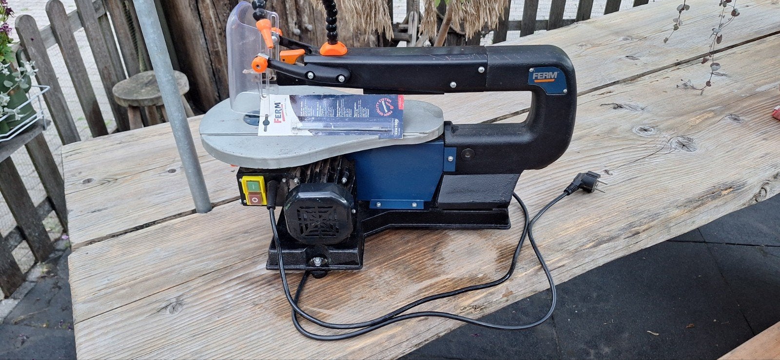 Ferm figuurzaagmachine met zaagjes, Ophalen of Verzenden, Gebruikt, Figuurzaag, Ferm