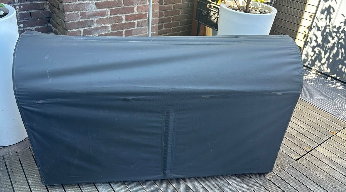 Tuinkussenbox kussenbox op wieltjes, Ophalen, Zo goed als nieuw
