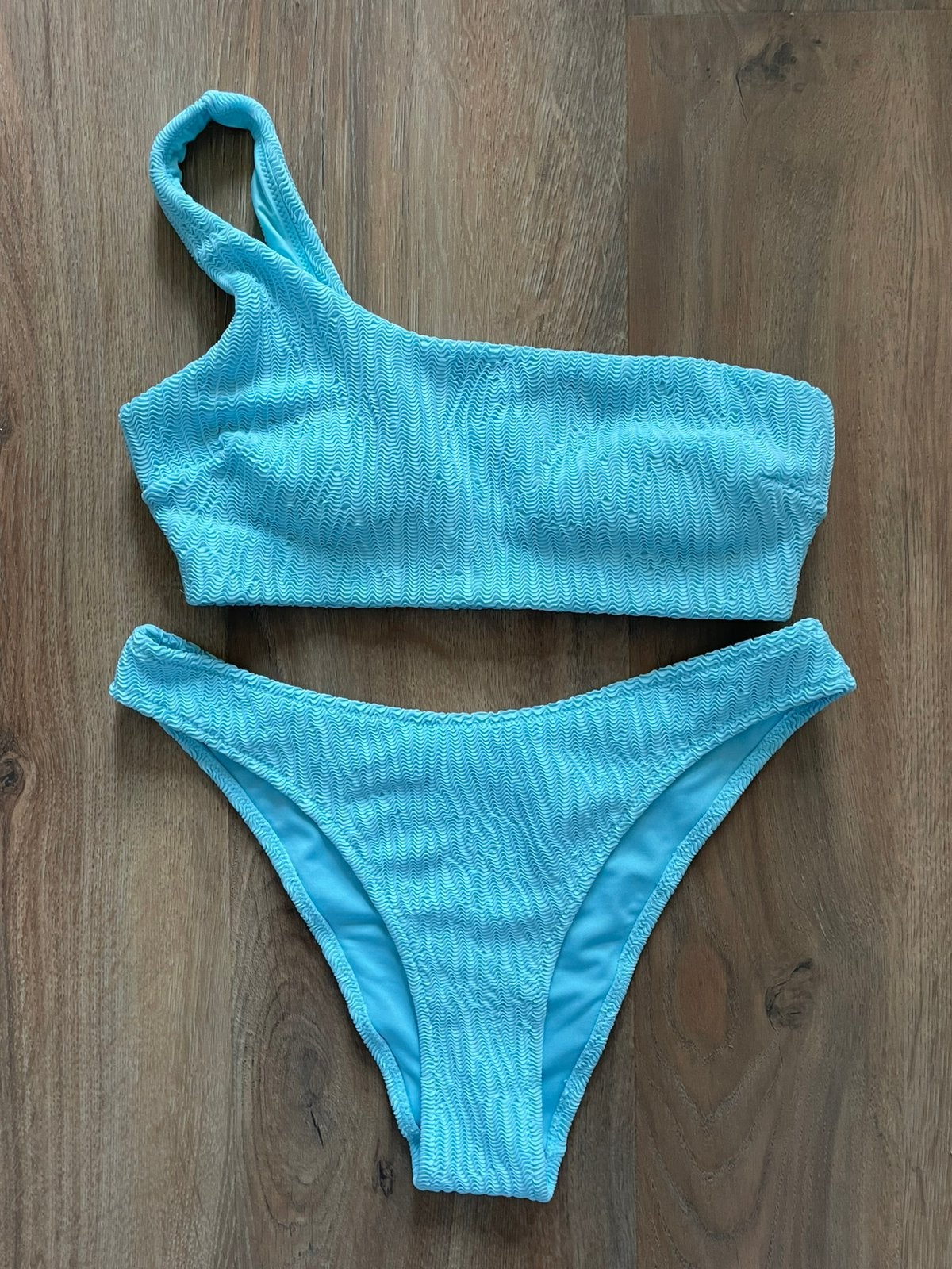 Bikini blauw maat 36/38 h&m, Kleding | Dames, Badmode en Zwemkleding, Ophalen of Verzenden, Zo goed als nieuw, Blauw, Bikini