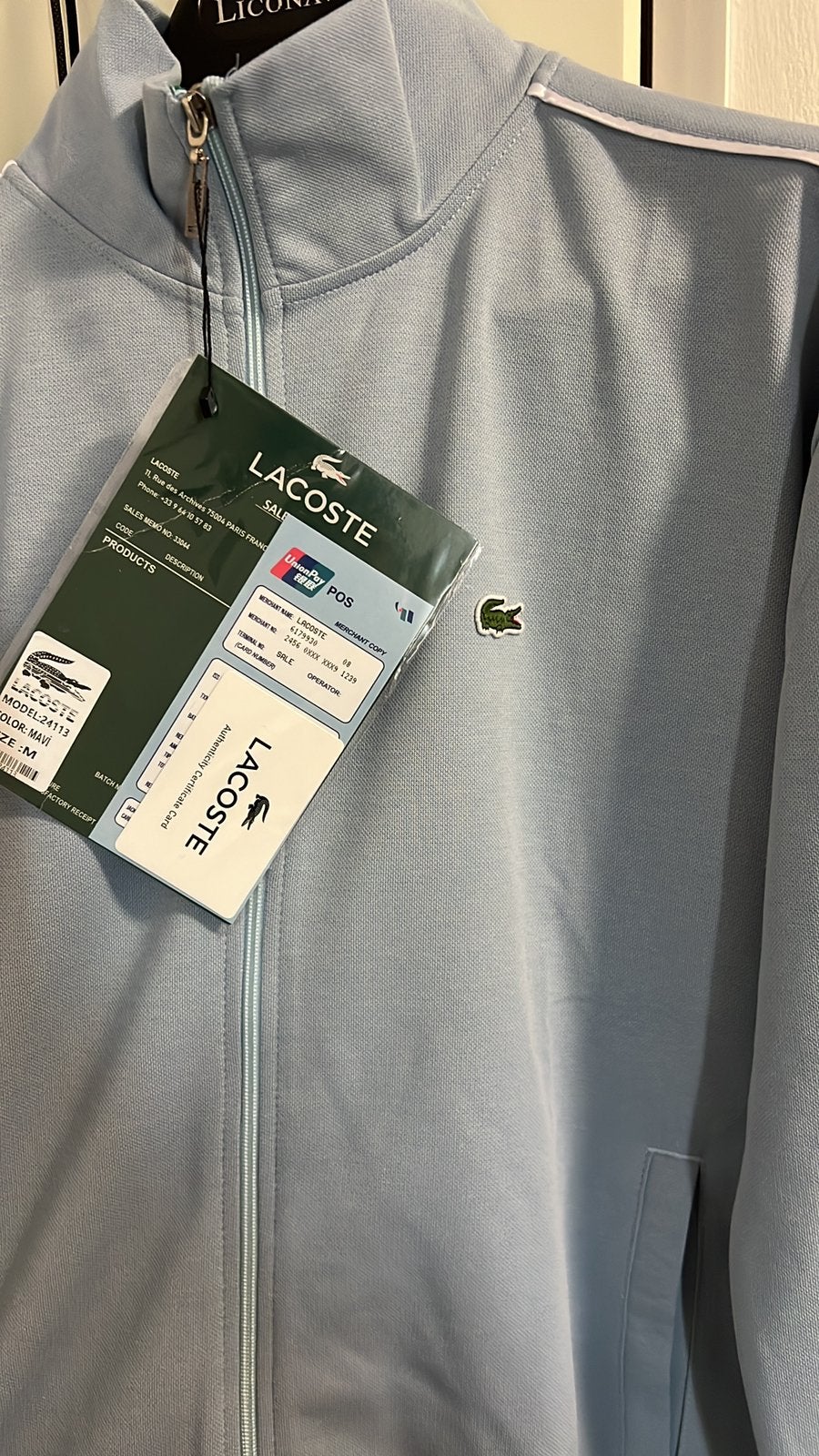 Lacoste trainingspak – maat M, Nieuw, Ophalen of Verzenden, Algemeen, Maat 48/50 (M)
