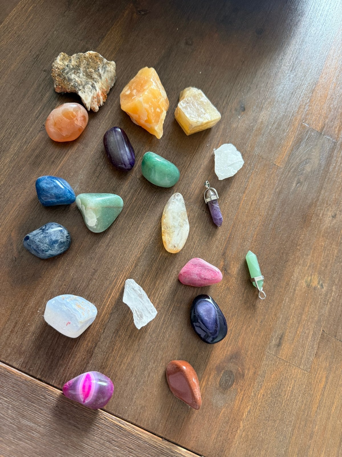 Collectie van diverse edelstenen en mineralen, Sieraden, Tassen en Uiterlijk, Ophalen of Verzenden, Zo goed als nieuw