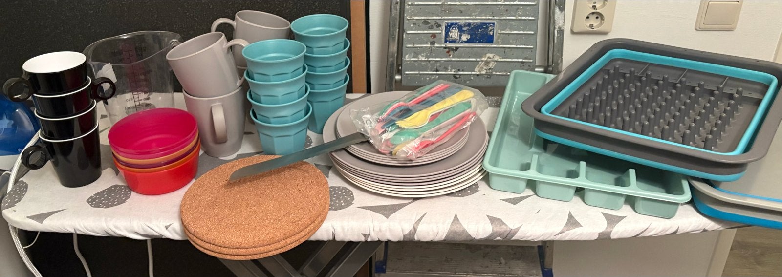 Diverse Keukenbenodigdheden: Servies, Bestek, Afwasrek, Kunststof, Ophalen of Verzenden, Meerkleurig, Overige merken