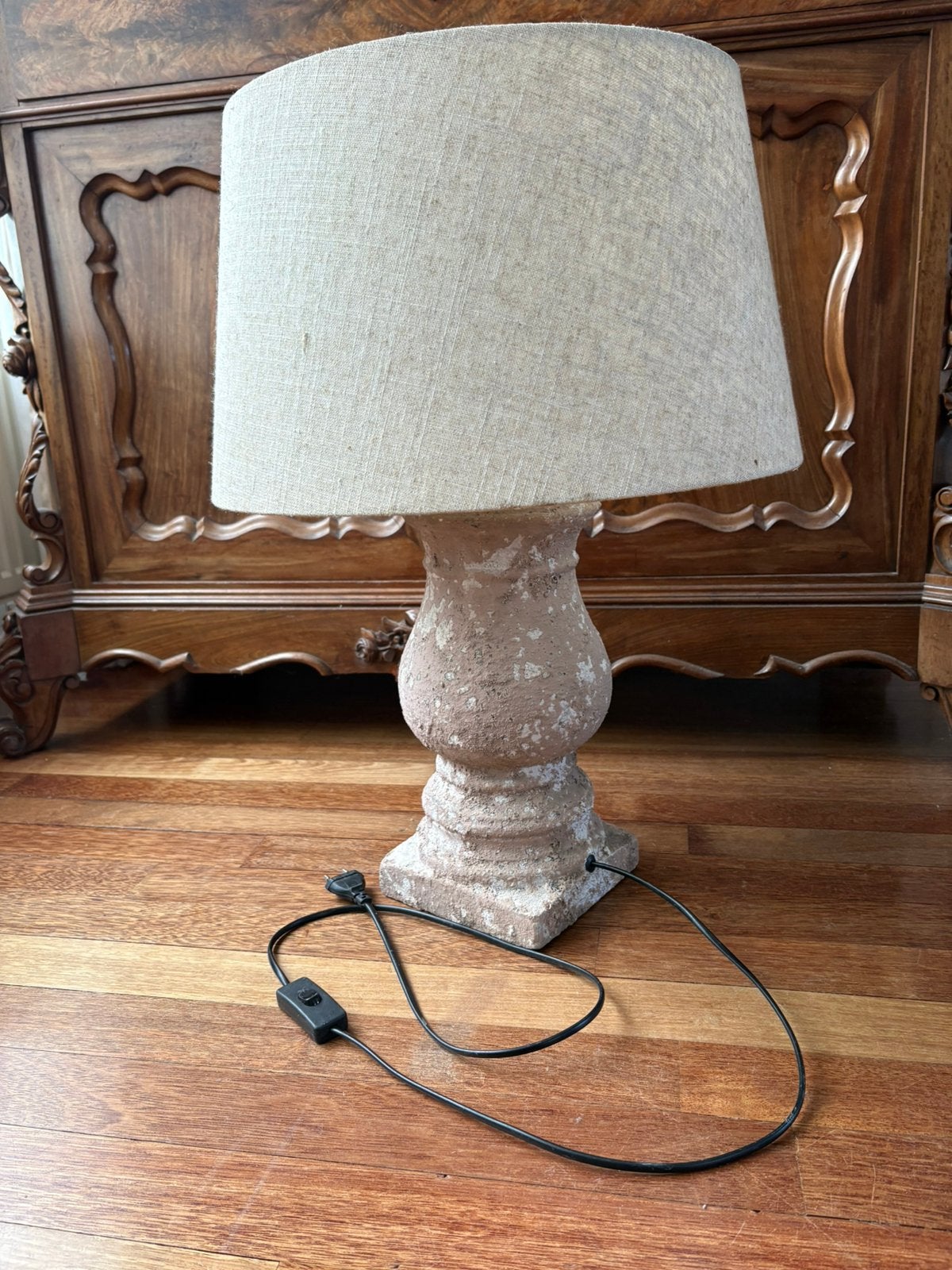 Leuke pottery lamp.62 cm hoog.Merk Brynxz collections, Ophalen, Zo goed als nieuw