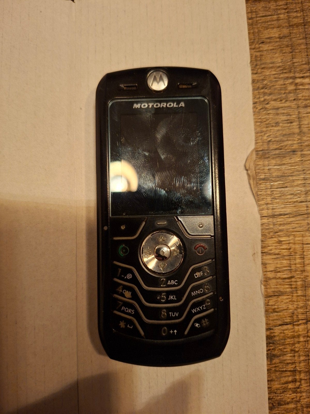 Motorola L6 mobiele telefoon, Gebruikt, Geen camera, Zwart, Fysiek toetsenbord