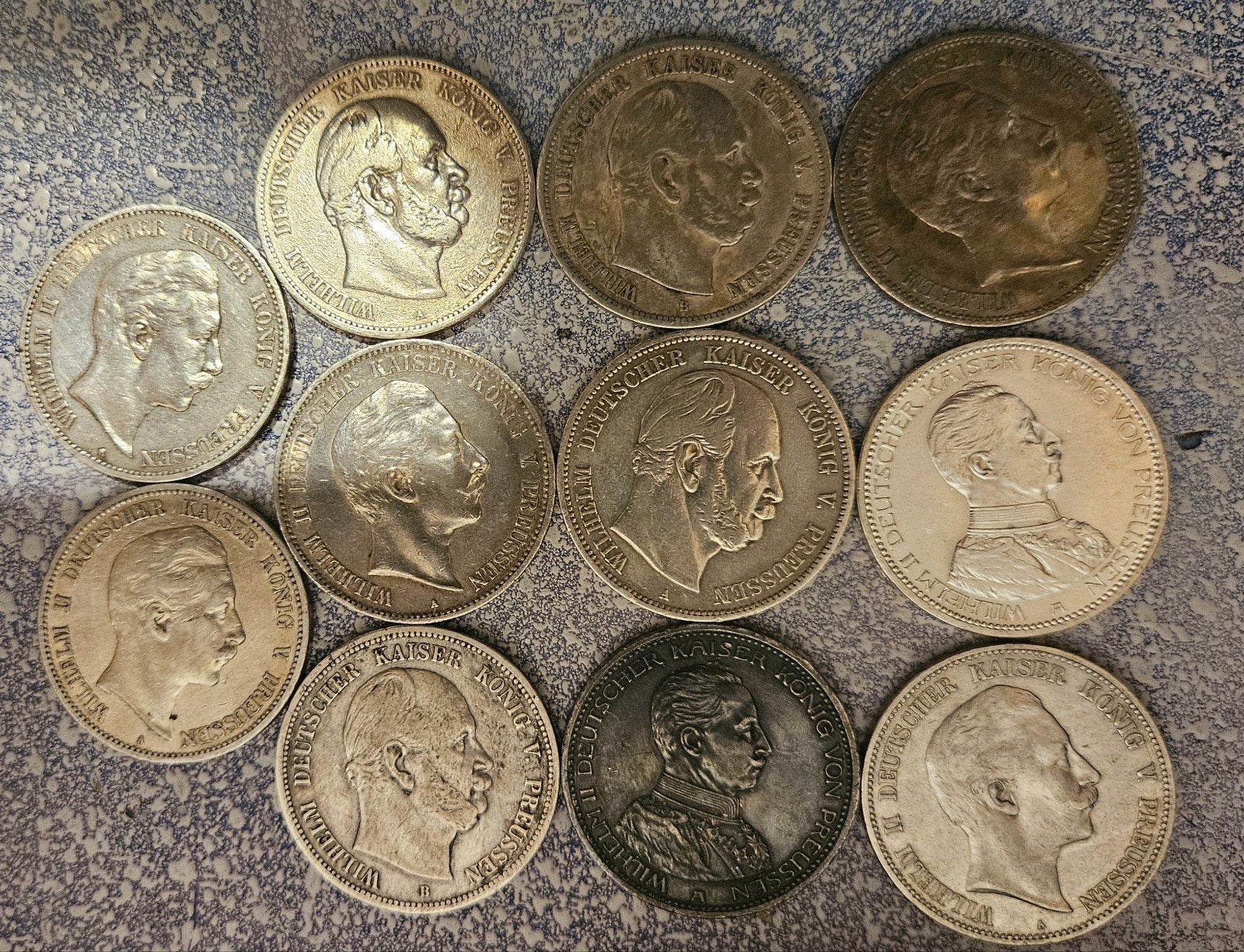 11 x funf mark duitsland, Postzegels en Munten, Ophalen of Verzenden, Buitenland, Munten