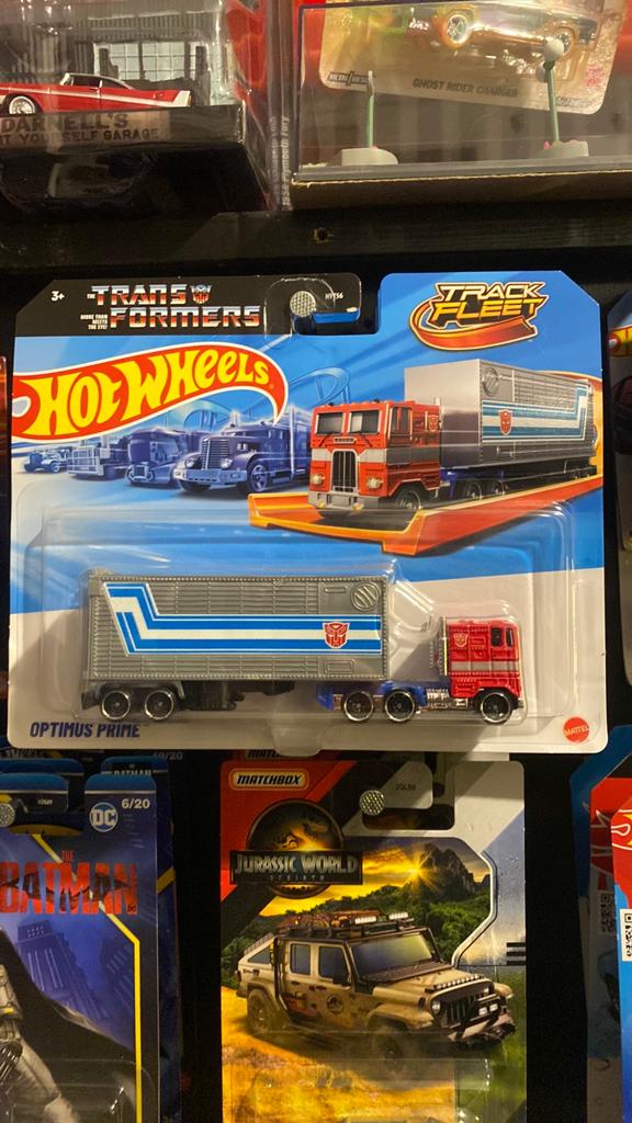 Hot Wheels Track Fleet Transformers Optimus Prime, Hobby en Vrije tijd, Modelauto's | Overige schalen, Ophalen of Verzenden, Nieuw