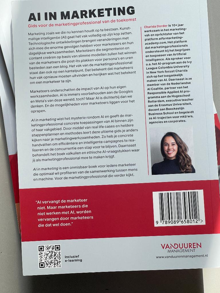 AI in marketing Gids voor de professional van de toekomst, Ophalen of Verzenden, Nieuw, Economie en Marketing