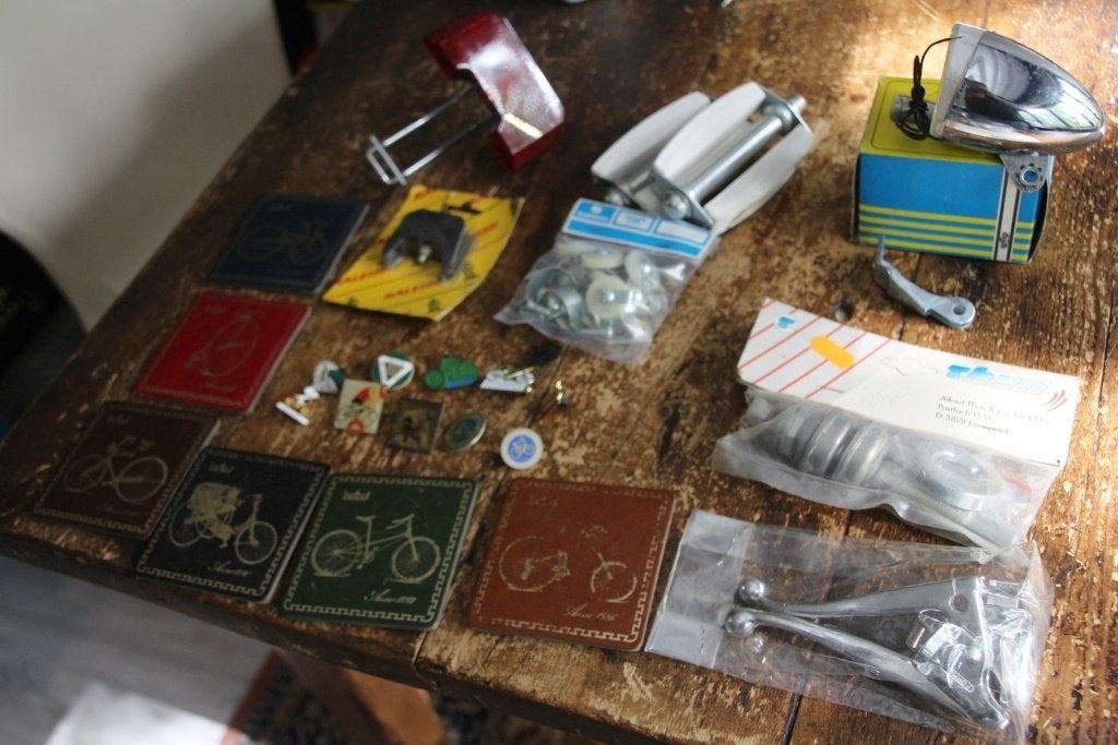 *nos* lot diversen vintage rijwiel onderdelen - retro fiets, Fietsen en Brommers, Vintage, Gazelle, Overige typen, Nieuw