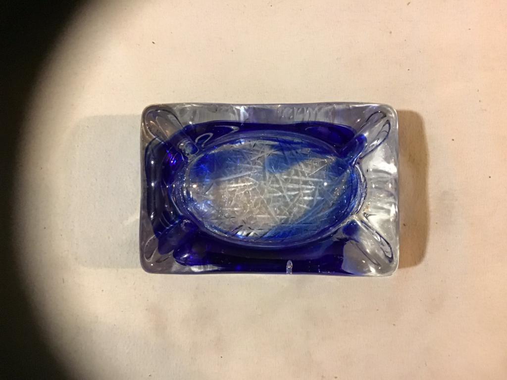 Glazen asbak Max Verboeket, Antiek en Kunst, Antiek | Glas en Kristal, Ophalen of Verzenden
