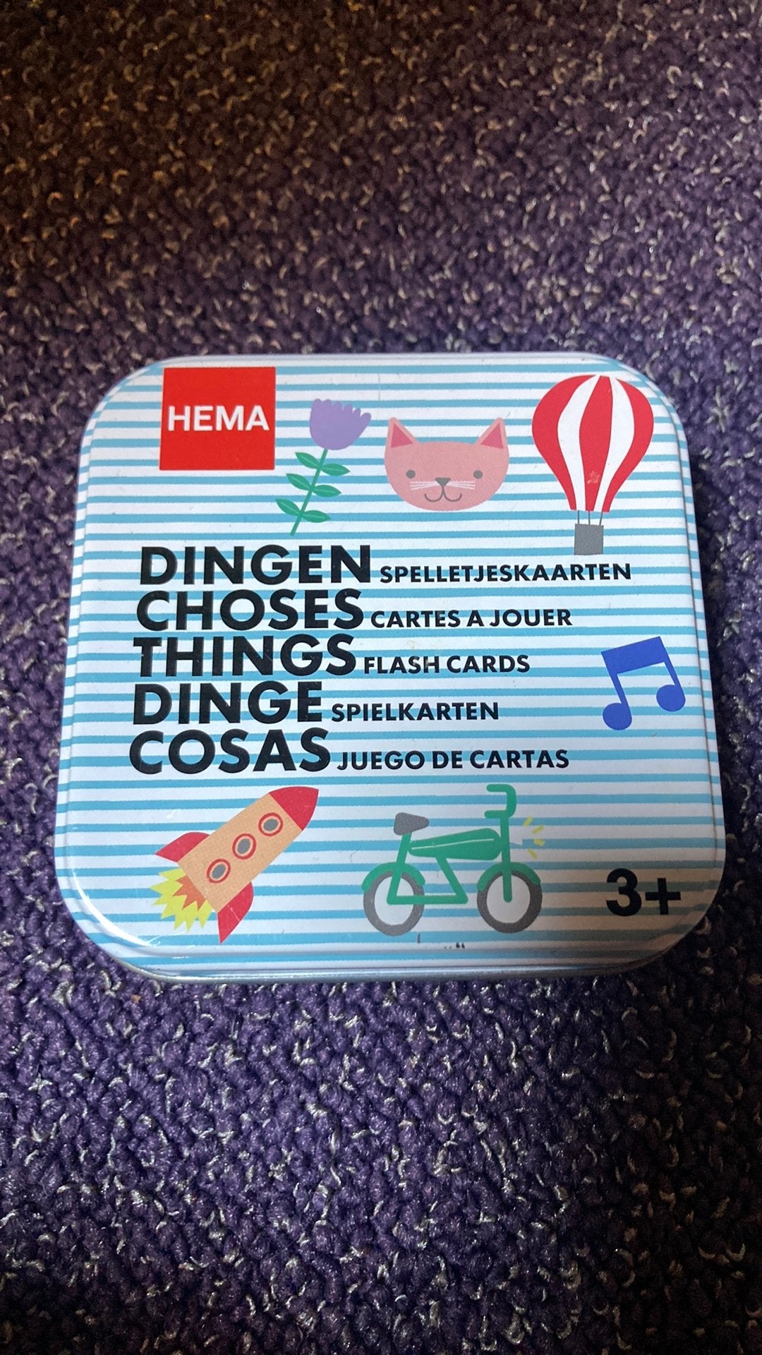 Blikje met leuke vragen!, Ophalen, Zo goed als nieuw, Jongen of Meisje