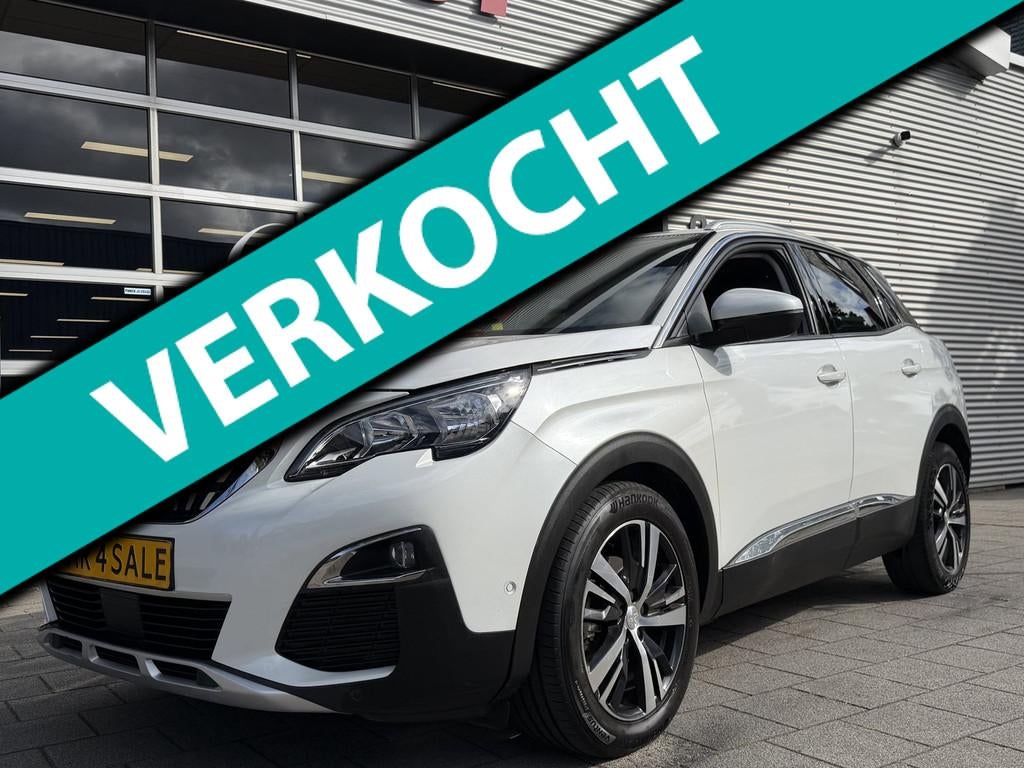 Peugeot 3008 1.2 PureTech Allure Pack AUTOMAAT - Navigatie /, Gebruikt, 1199 cc, Leder en Stof, Wit