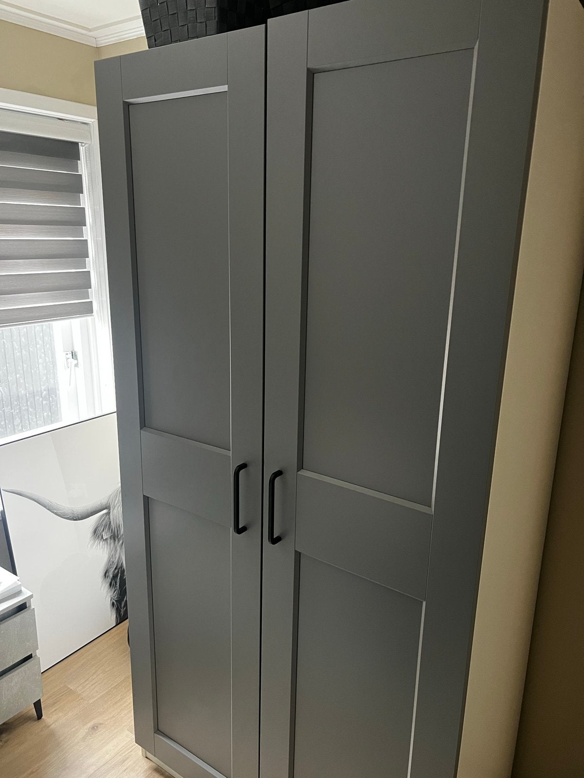 IKEA PAX Kledingkast - Grijs met lades en hangruimte, Ophalen, Overige materialen, 200 cm of meer, 50 tot 100 cm