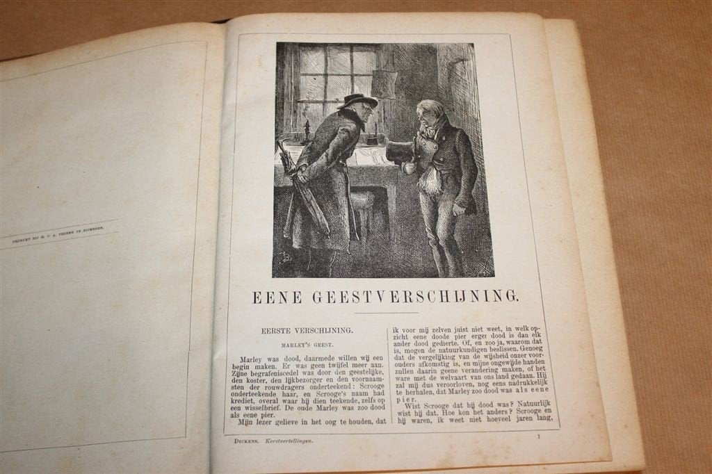 Kerstvertellingen — Dickens ca. 1890 met 31 Houtgravuren, Ophalen of Verzenden, Gelezen