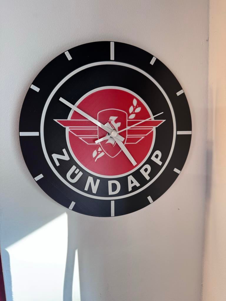 Zundapp klok - Diameter 25 cm - Met of zonder glas, Ophalen of Verzenden, Nieuw