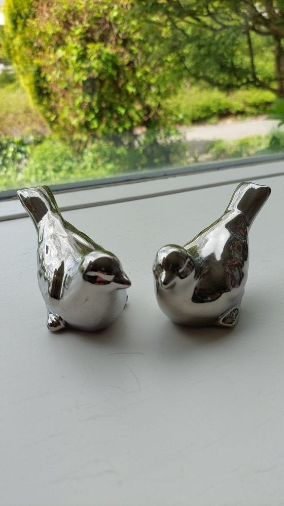 decoratievogeltjes, Ophalen, Gebruikt, Zilver