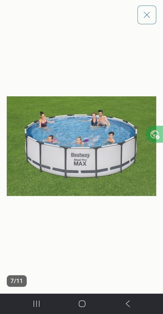 Bestway steel pro max 549x122, Tuin en Terras, 120 cm of meer, Rond, 300 cm of meer, Ophalen of Verzenden
