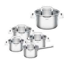 Pannenset RVS 10delig Sola Juvia, ook downdraft!, Verzenden, Nieuw, Pannenset, Rvs