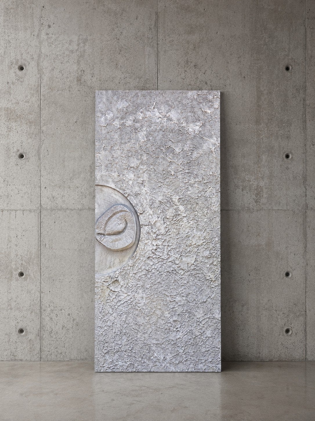 Brutalist vintage design deurpaneel / wandpaneel giet alu., Ophalen, Gebruikt, Vintage, Nvt
