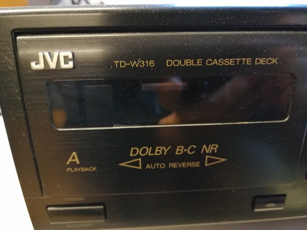 JVC TD-W316 dubbel cassettedeck, Ophalen, Dubbel, JVC, Tiptoetsen