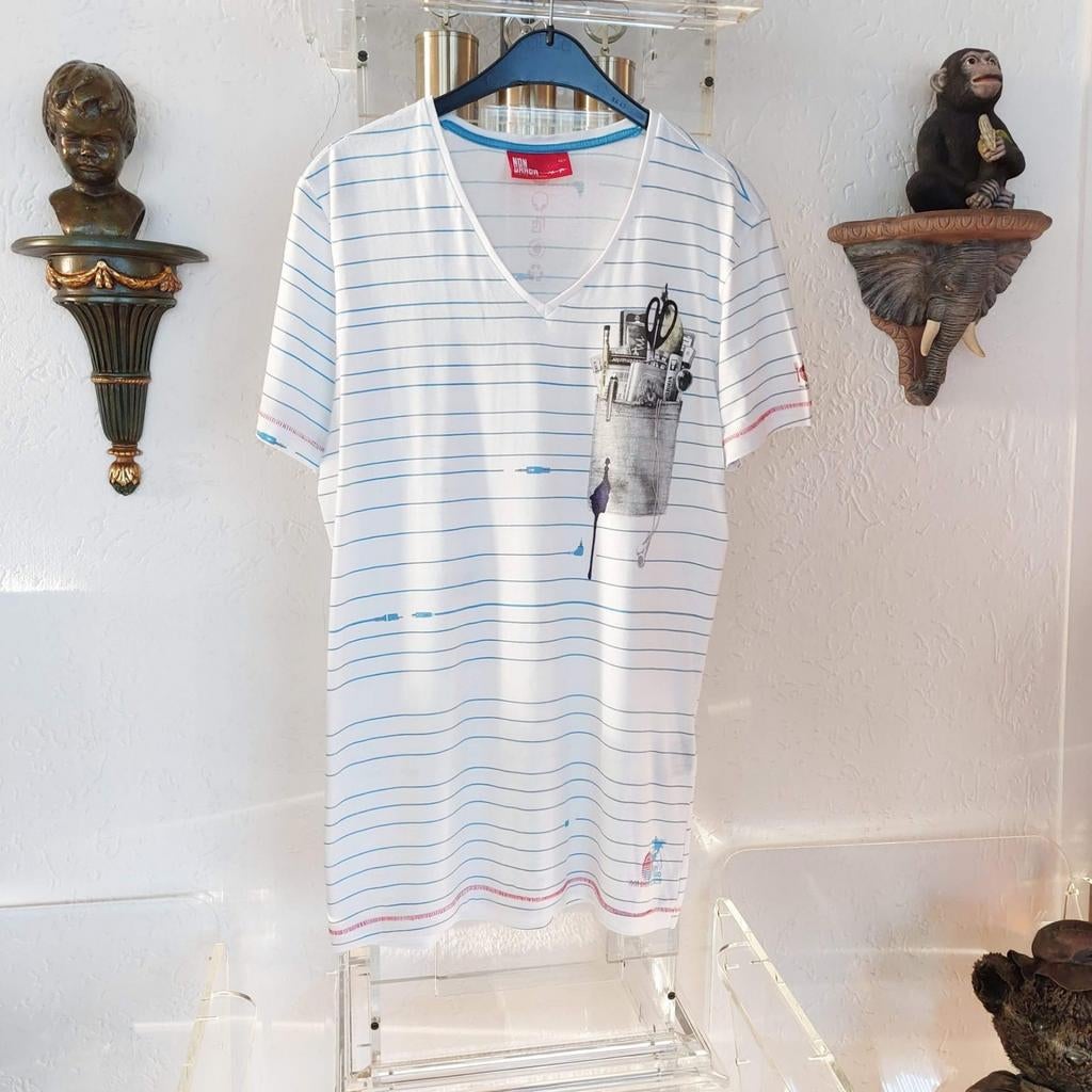 T-Shirt van het merk Non Grada.  Maat L., Maat 52/54 (L), Verzenden, Wit, Zo goed als nieuw