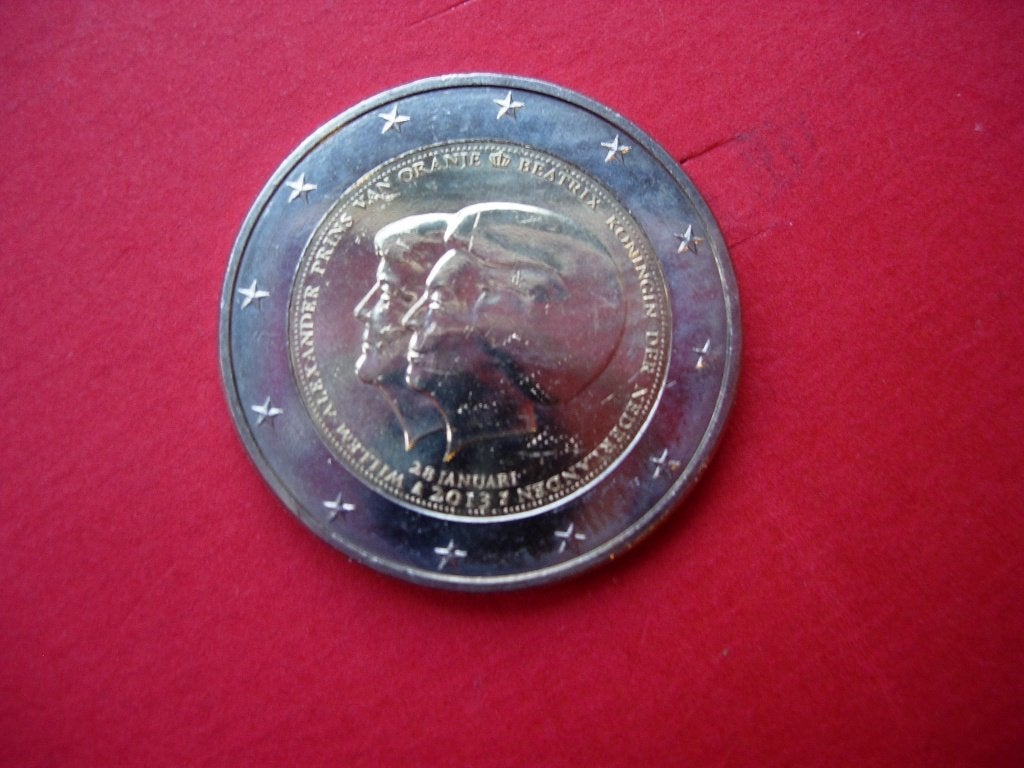Nederland € 2 2013 "Troonsafstand Beatrix en inhuldiging W.A, Postzegels en Munten, Munten | Nederland, Verzenden, Koningin Beatrix