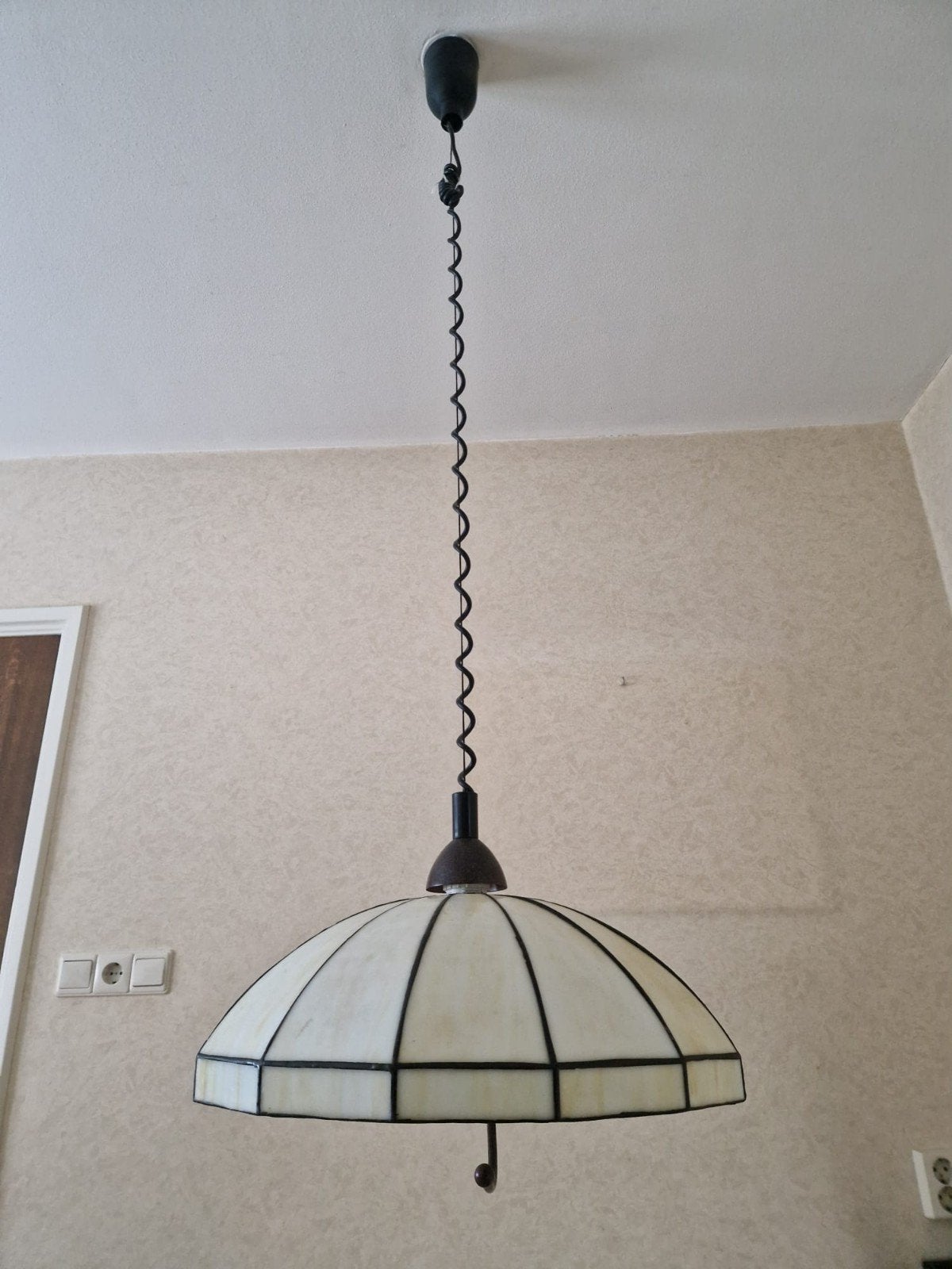 Tiffany Plafondlamp - Klassiek en Stijlvol, Ophalen of Verzenden, Gebruikt, Glas, E27 (groot)