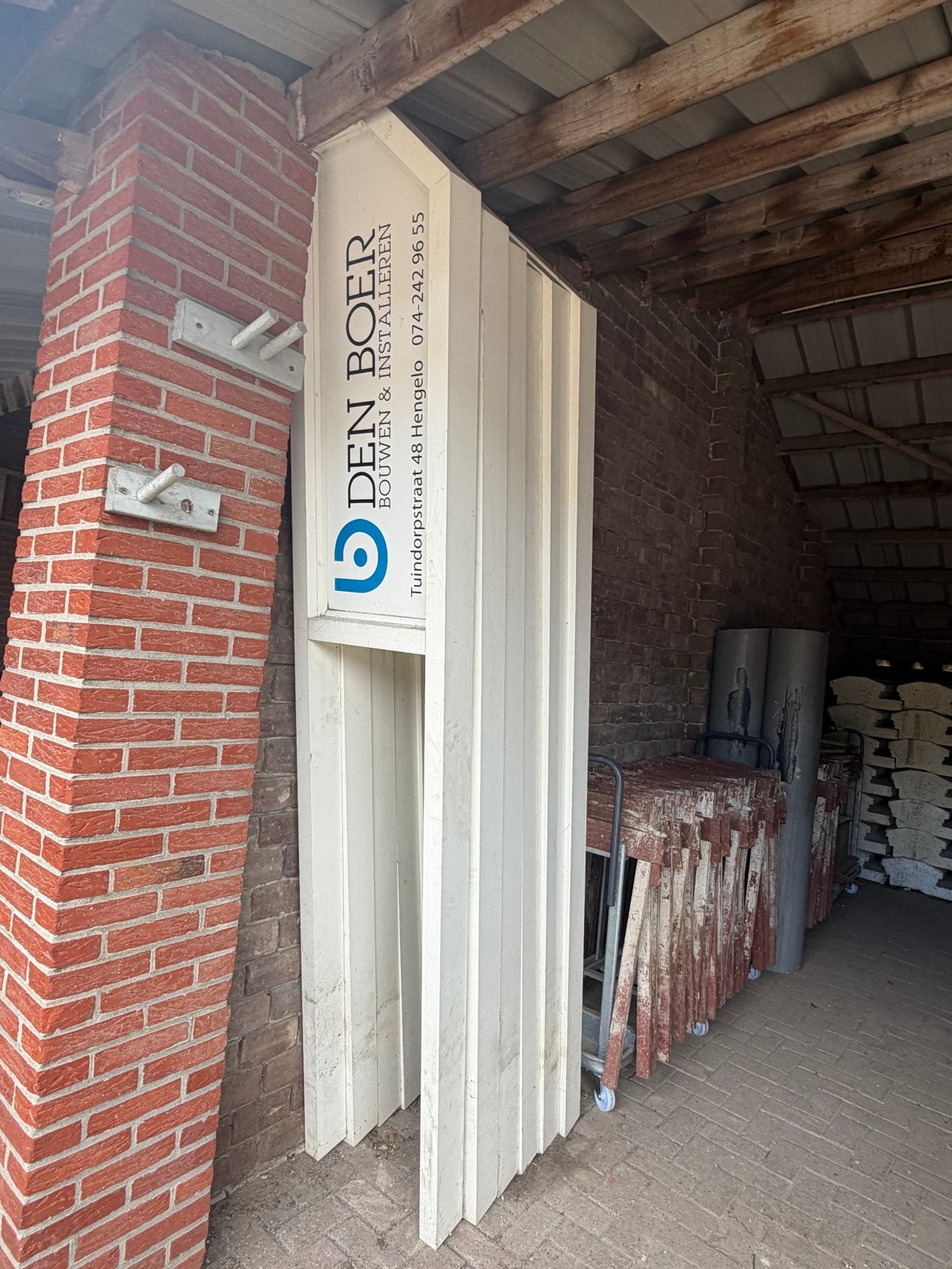 6 Witte Aluminium Reclameborden/framen, Ophalen, Zo goed als nieuw, Reclamebord