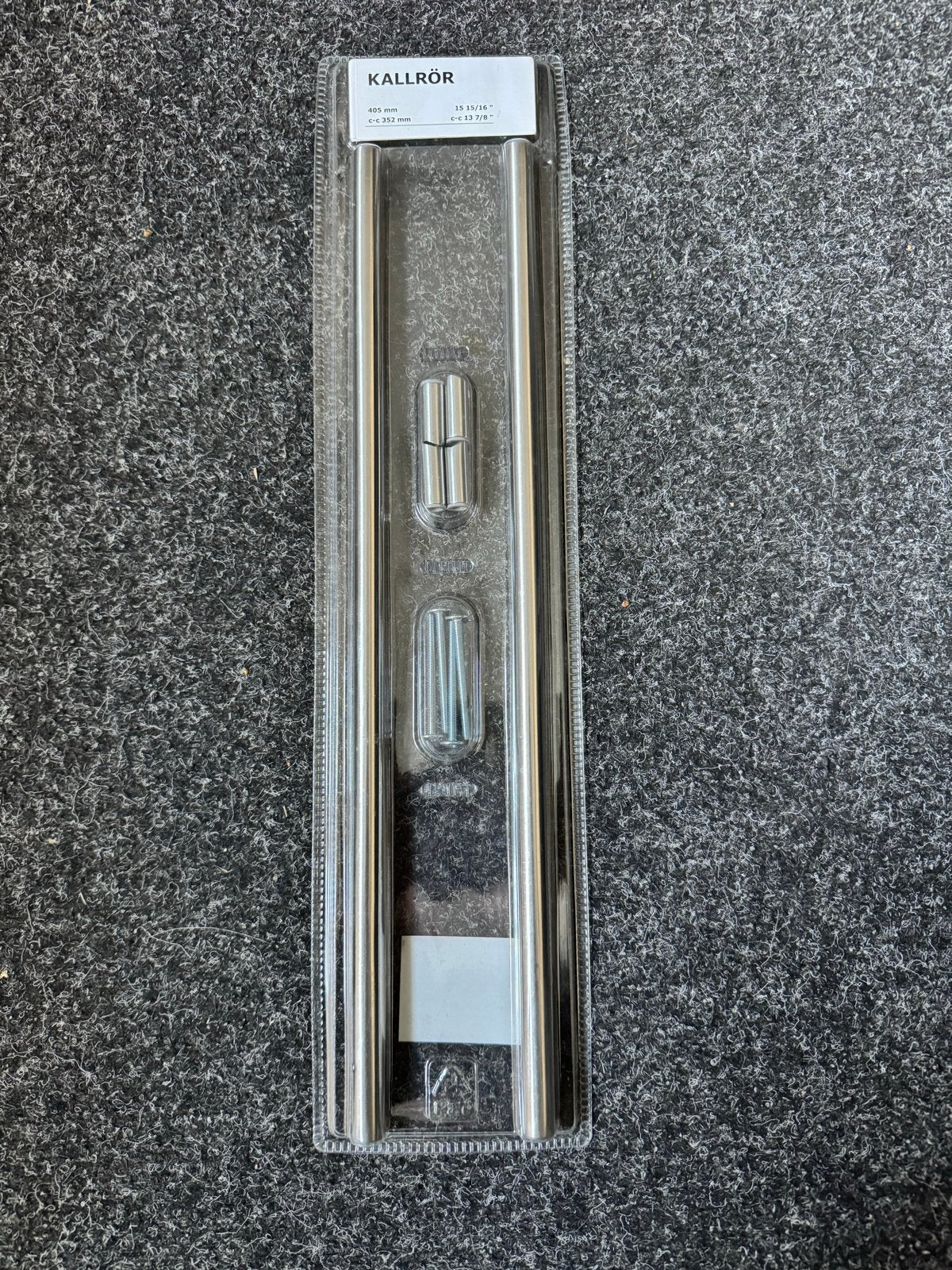 IKEA KALLRÖR handgrepen, RVS, 352 mm, 250 mm of meer, Overige typen, Nieuw, Ophalen of Verzenden