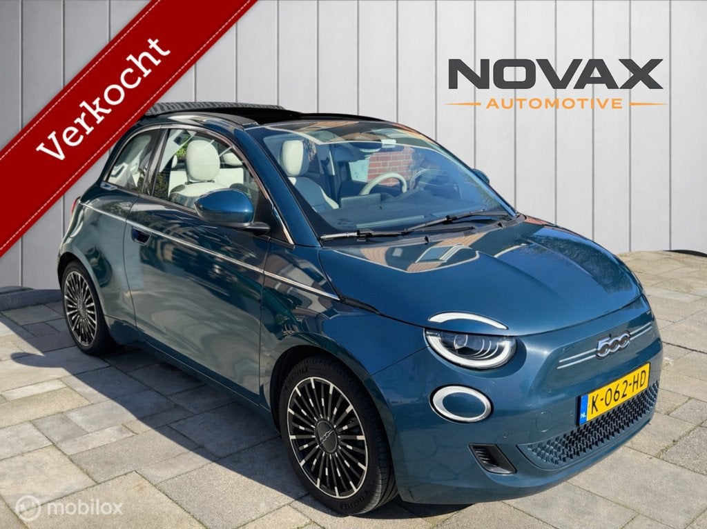 Fiat 500e La Prima Cabrio 42 kWh |118 pk|SOH 89% |Full optie, Gebruikt, 118 pk, Cabriolet, 4 stoelen
