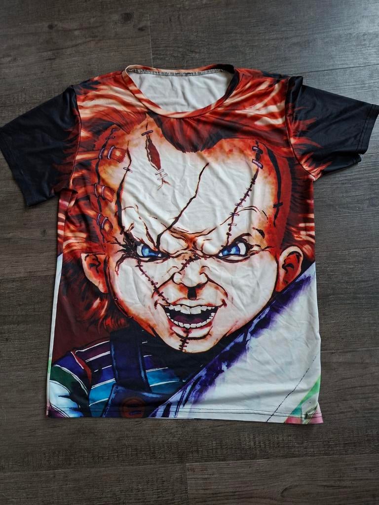 Heren T-shirt met Chucky print, Ophalen, Overige kleuren, Onbekend, Maat 56/58 (XL)